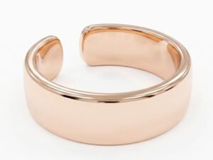 Anel ajustável dourado 8mm x 2mm lado Cizan Boutique