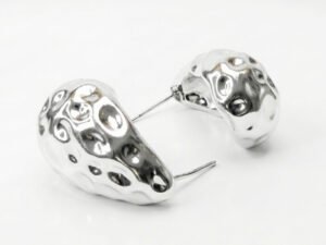 Brinco-gota-prata-martelado-cizan-boutique