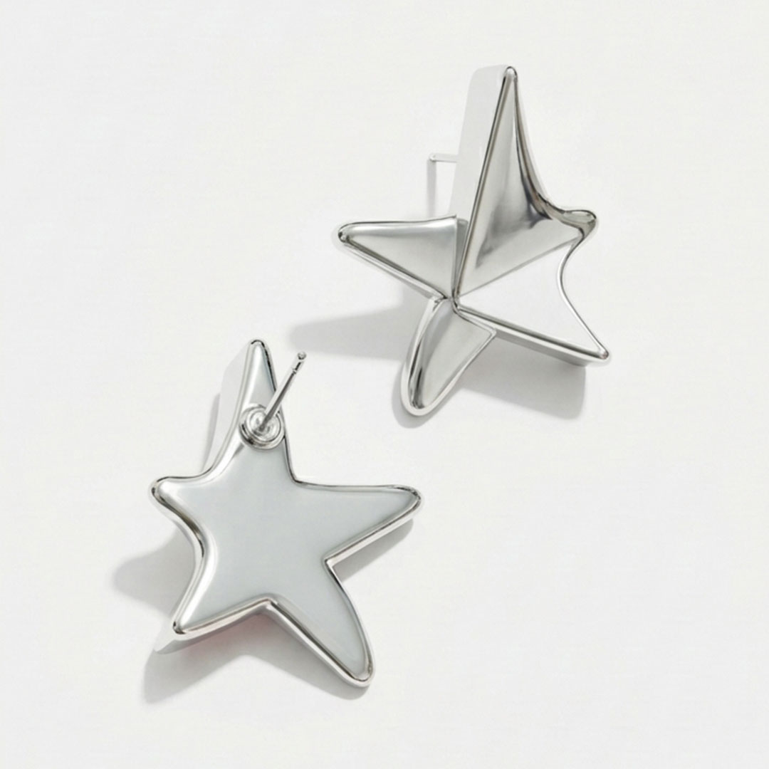 Brinco-prata-mugler-estrela-cizan-boutique