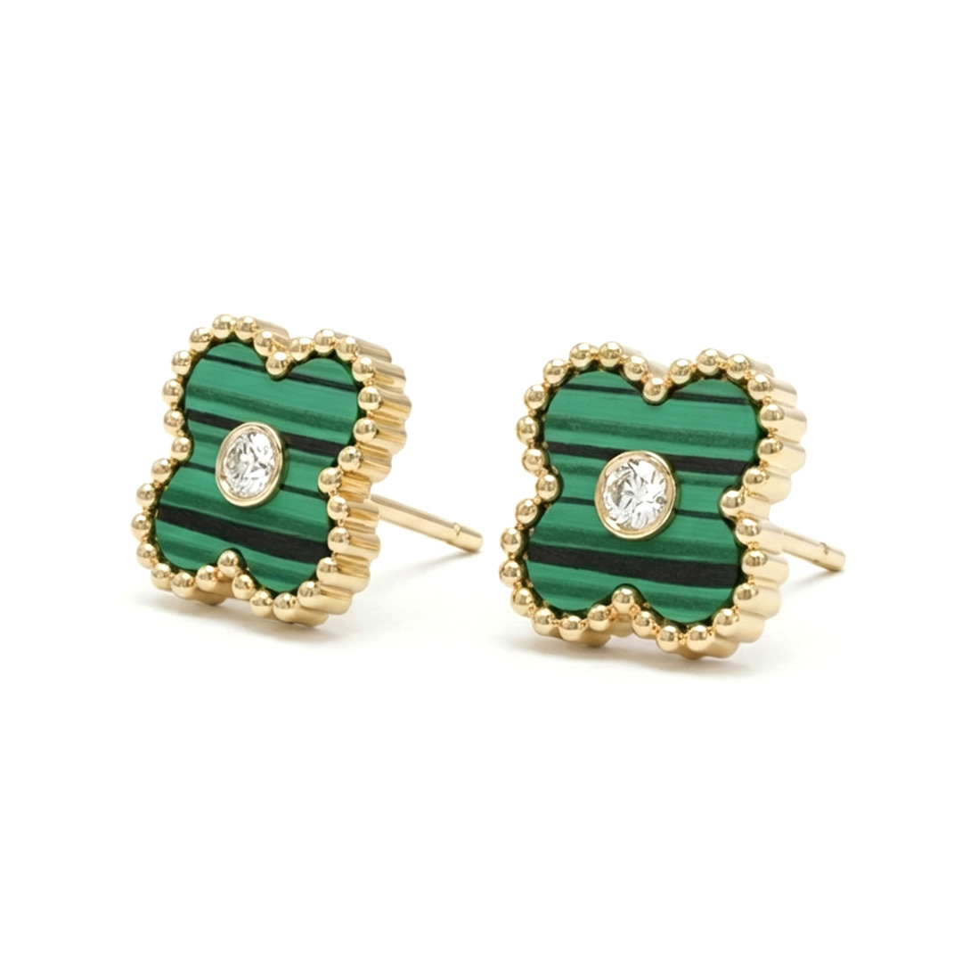 brinco-trevo-dourado-verde-cizan-boutique