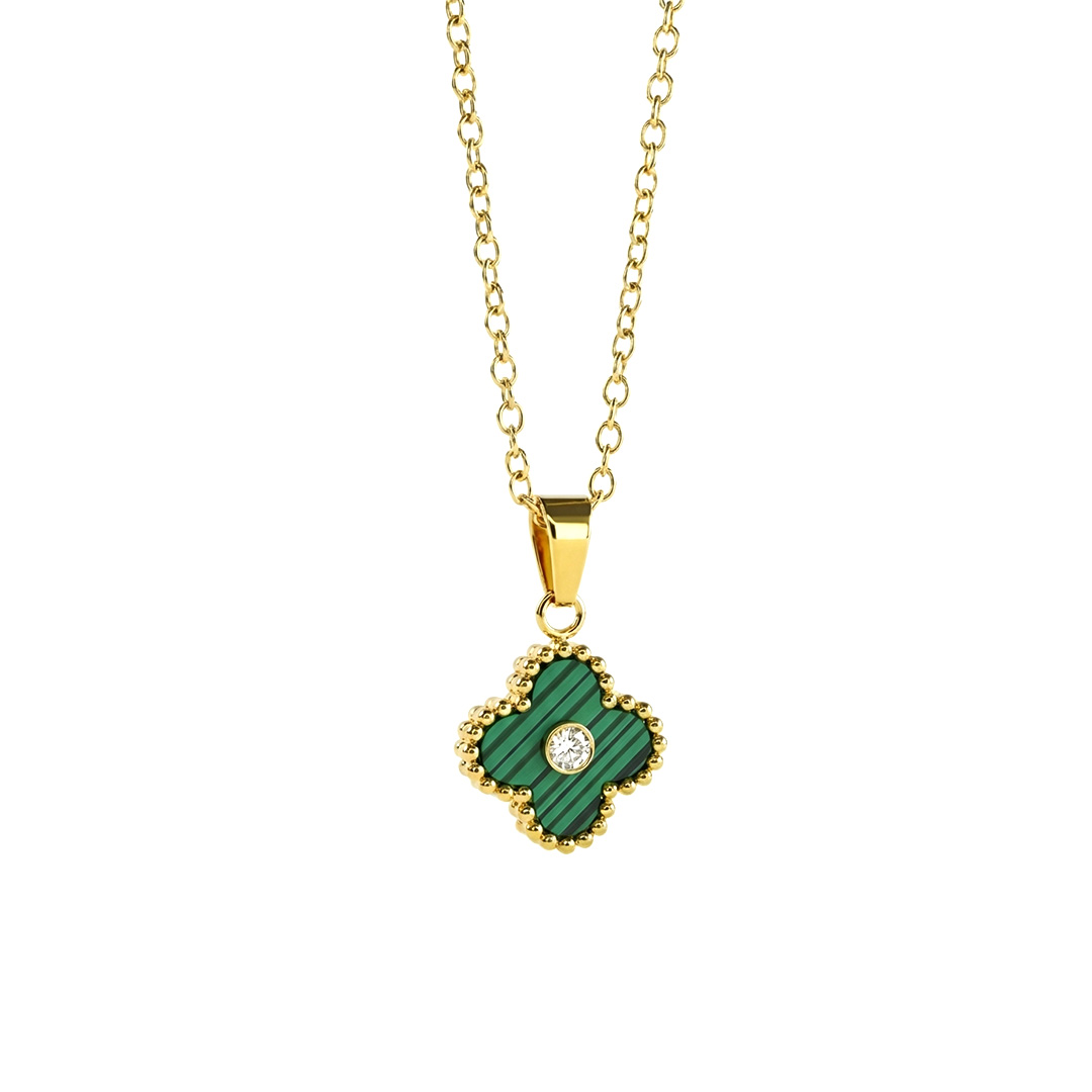 colar-dourado-trevo-verde-cizan-boutique