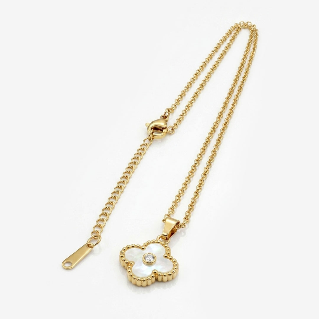 Colar Trevo Madrepérola Cizan Boutique